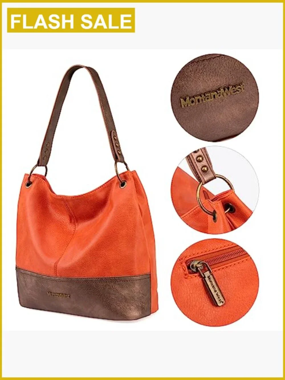Slouchy Hobo Bag Women Tote Shoulder Purse Faux Leather Large Anti-theft